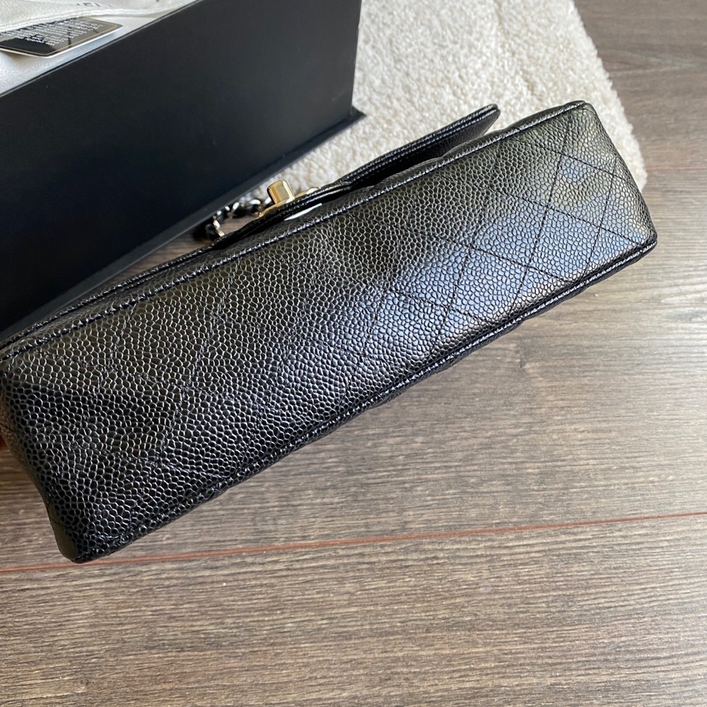 SOLD Chanel medium classic double flap in caviar - Picture 6 of 12